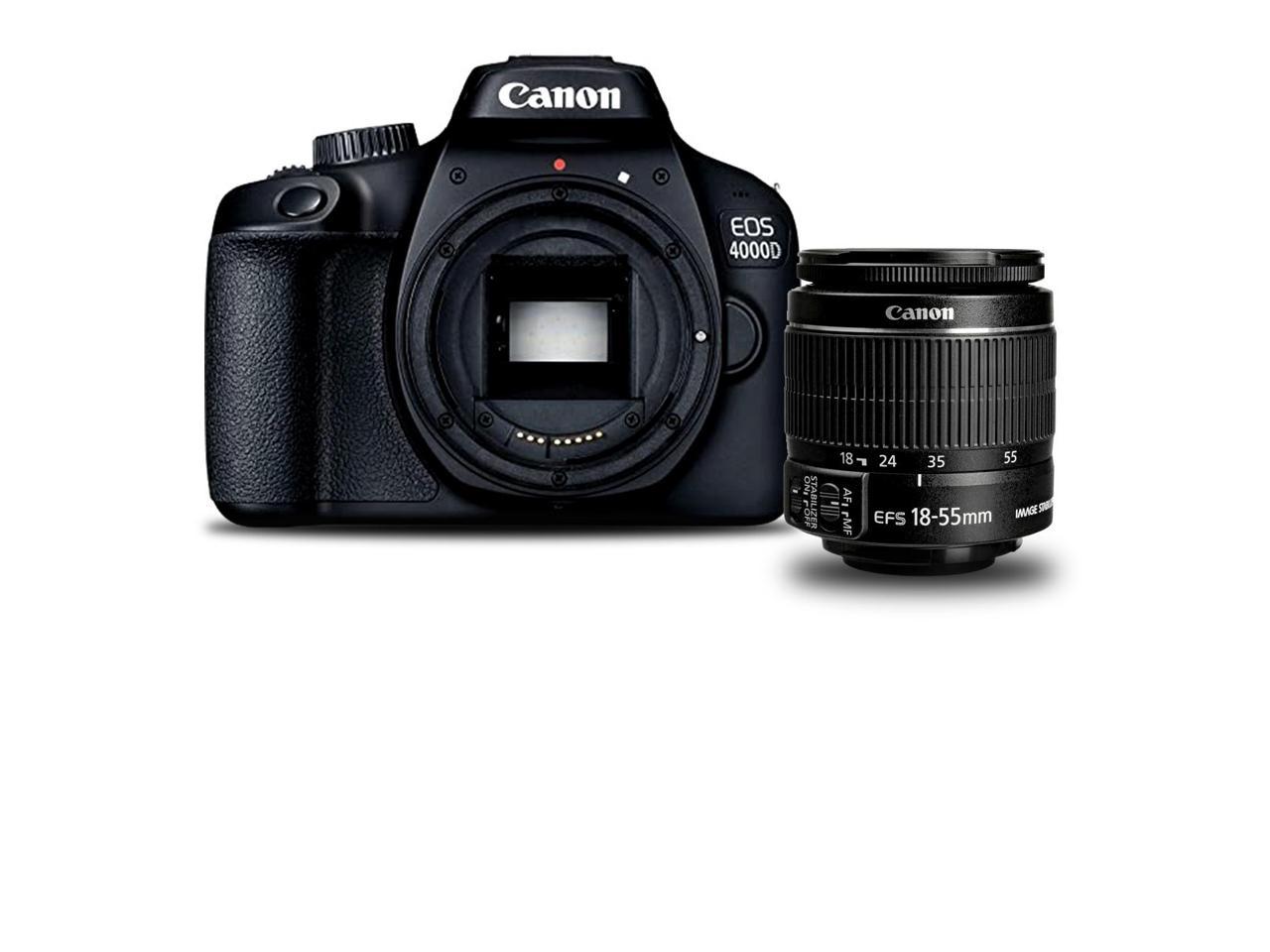 Canon EOS 4000D DSLR Camera EF-S 18-55 IS II Lens (International Model) Newegg.com