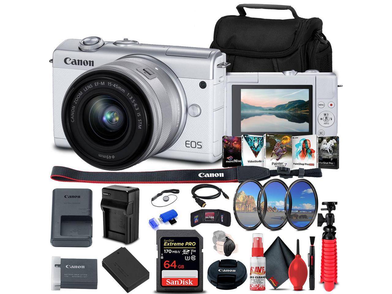 Canon EOS M200 Mirrorless Camera with 15-45mm Lens (3700C009