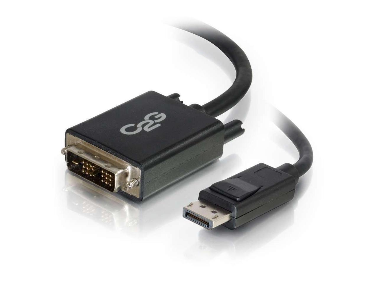 C2g Cables To Go 10 Ft C2g Displayport M To Dvi M Black Newegg Com