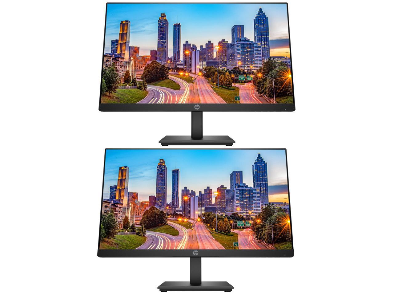 HP P224 21.5 Inch Monitor 2Pack, FHD 1920 x 1080, LED Backlit, IPS
