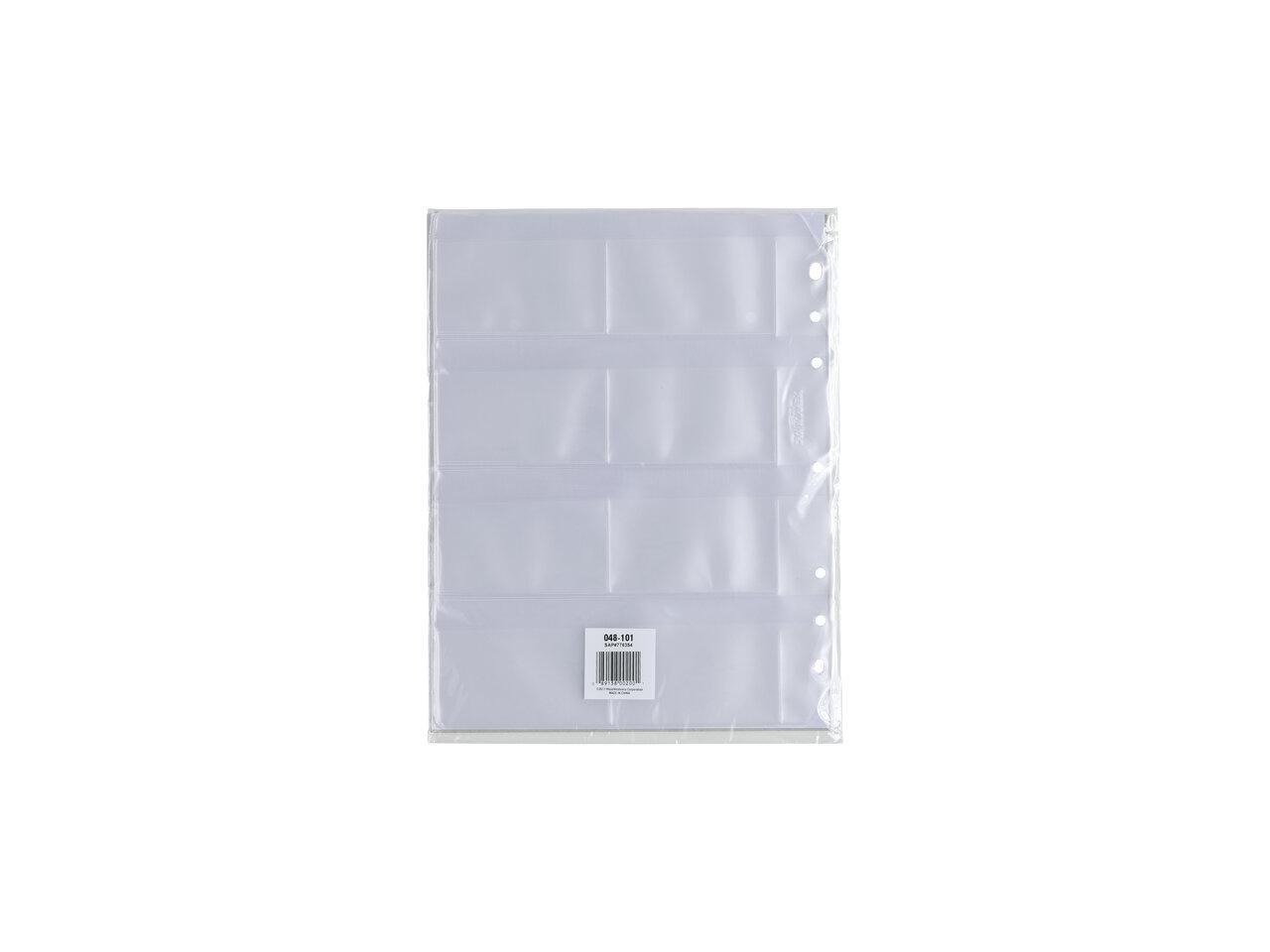 Day Runner Planner Business Card Holder 81/2"x11" 3/PK Clear 048101