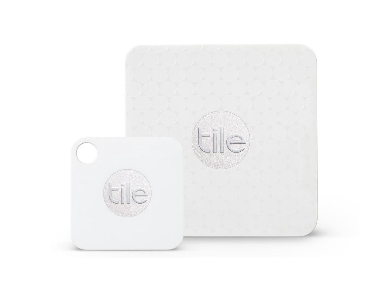 Tile Mate and Slim Combo Pack 4 Pack White Tracker Key Phone Bluetooth