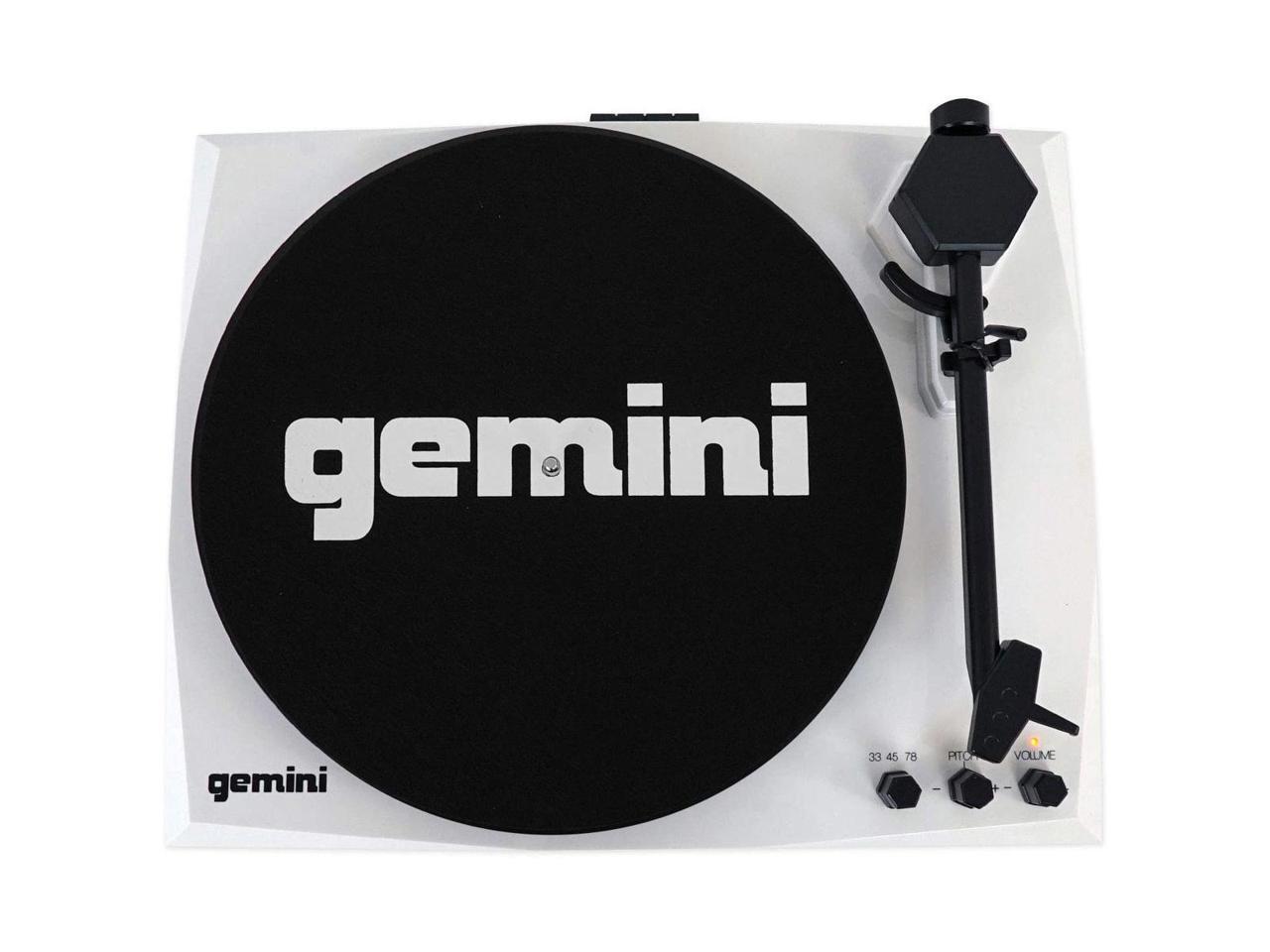 Gemini TT-900BW TT-900B Vinyl Record Player Turntable with Bluetooth and Dual Stereo Speakers 