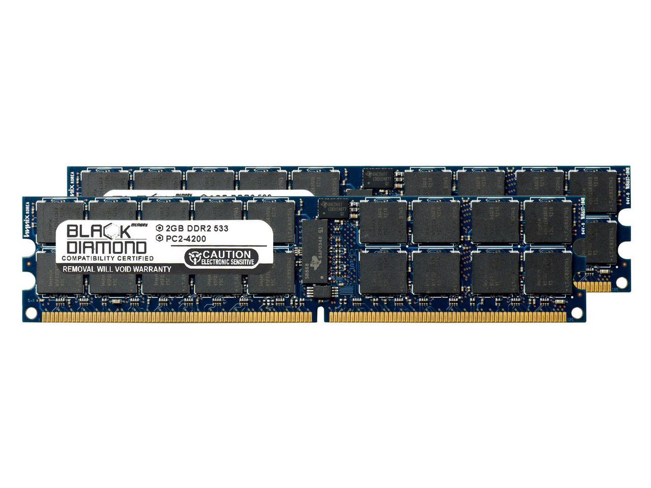- Workstation Memory Upgrade DDR2-4200 - Reg 8GB Kit 2x4GB Modules RAM Memory for Sun Fire T1000