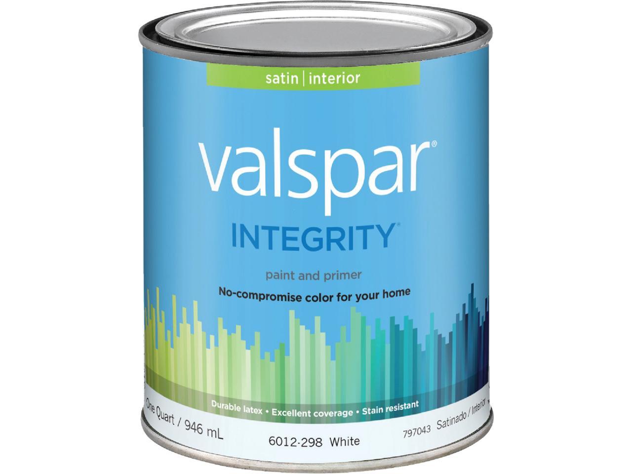 Valspar Integrity Latex Paint And Primer Satin Interior