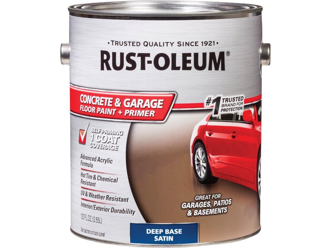 RustOleum Concrete & Garage Floor Paint & Primer, 1 Gal., Deep Base 319550