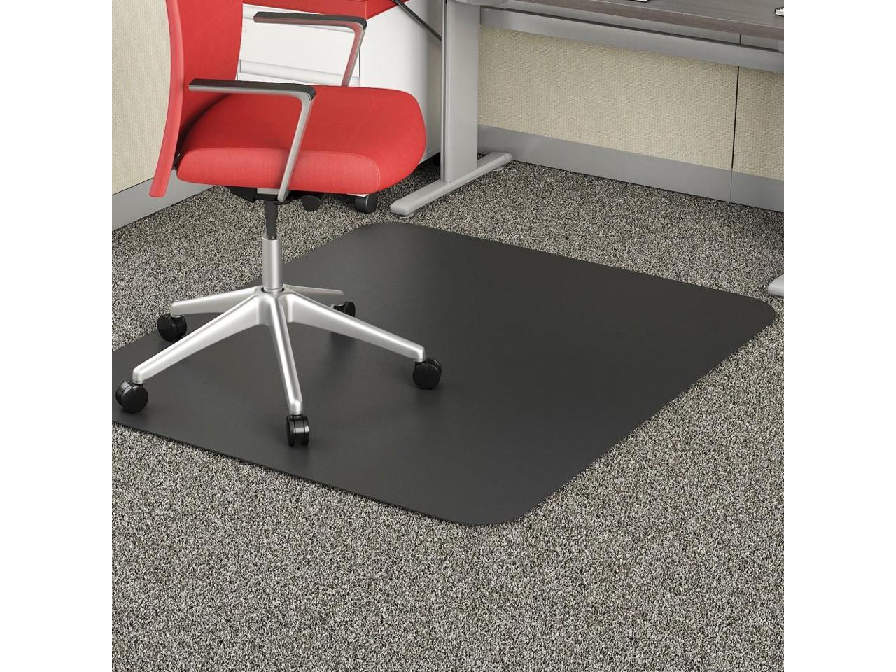 Deflecto EconoMat Occasional Use Chair Mat for Low Pile 46 x 60 Black