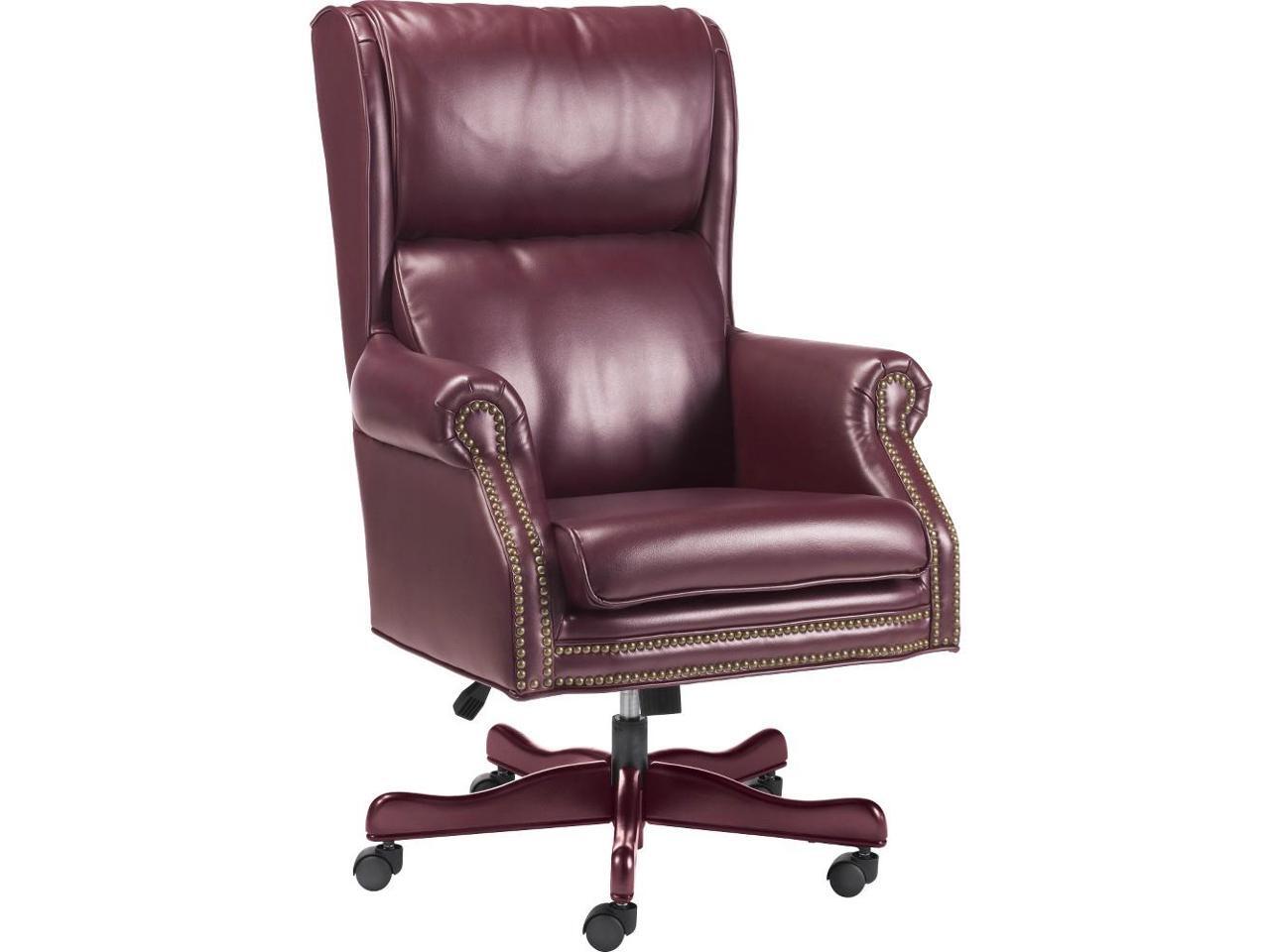 Executive Swivel Chair, 29"x32"x45"47", Burgundy LLR60602