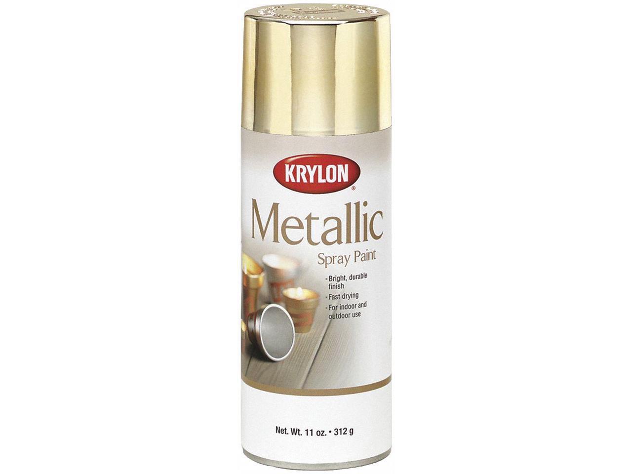 KRYLON K01404777 Metallic Spray Paint, Chrome Aluminum, Metallic, 11 oz