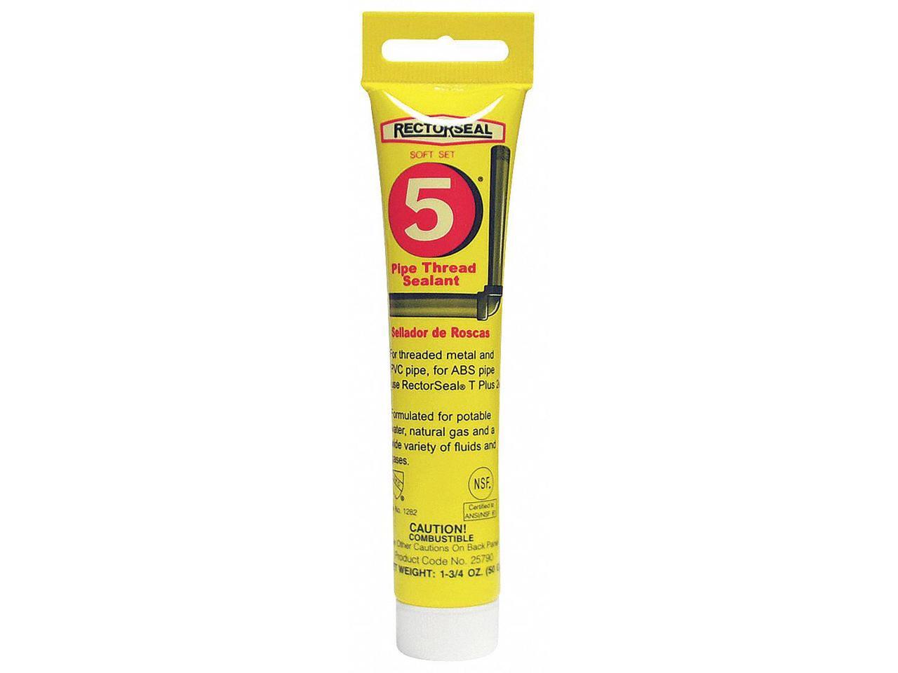 Rectorseal 1.75 oz. Tube Pipe Thread Sealant with 2600 psi, Yellow