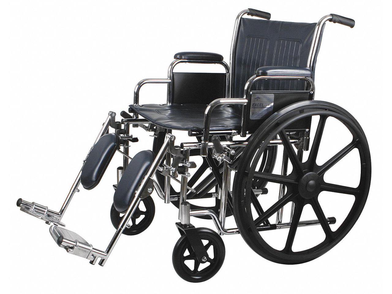 Medline MDS806850 Excel ExtraWide Wheelchairs Case Of 1 EA