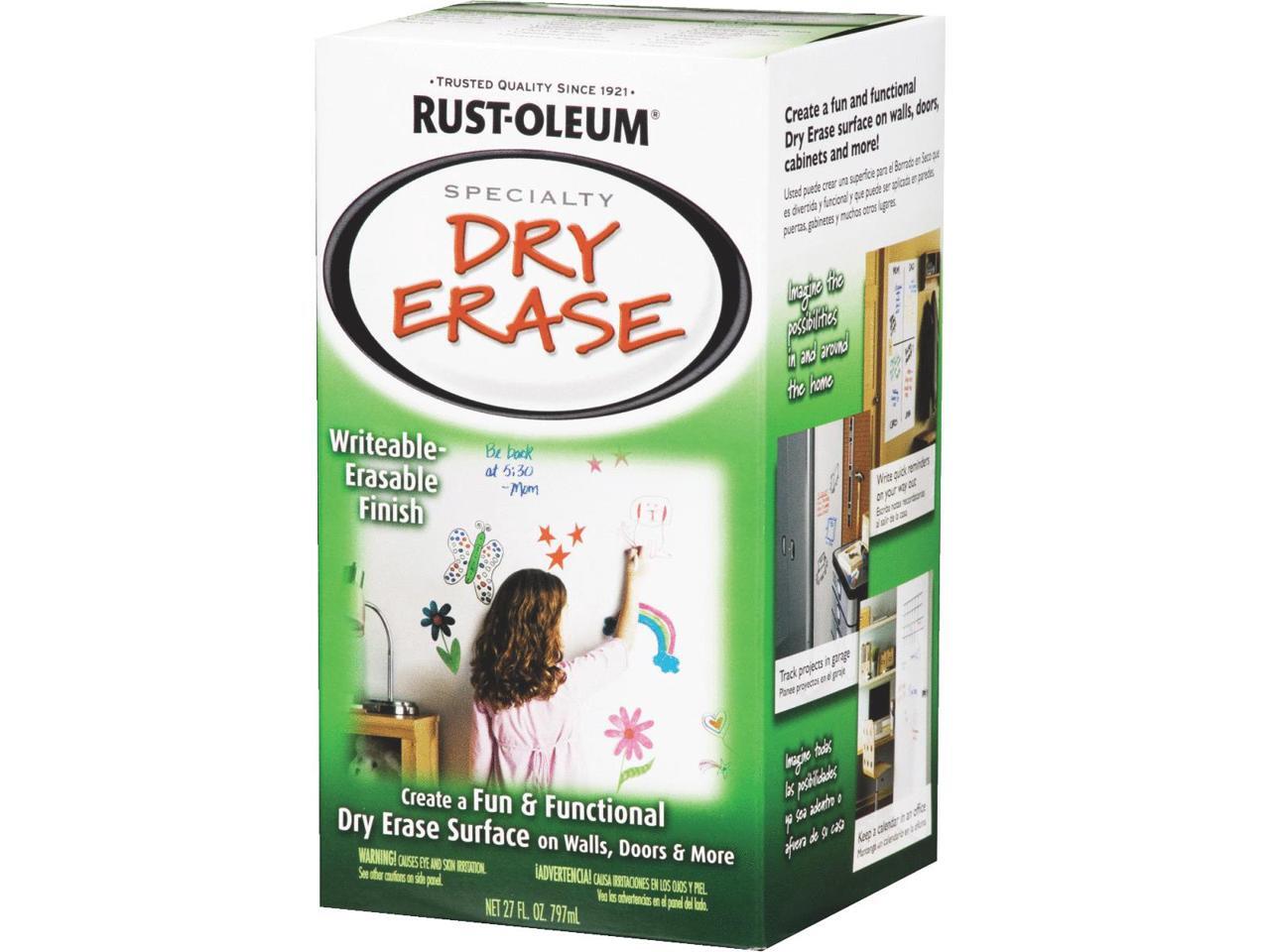 Rust Oleum Quart White Satin Dry Erase Paint 241140 Newegg Com