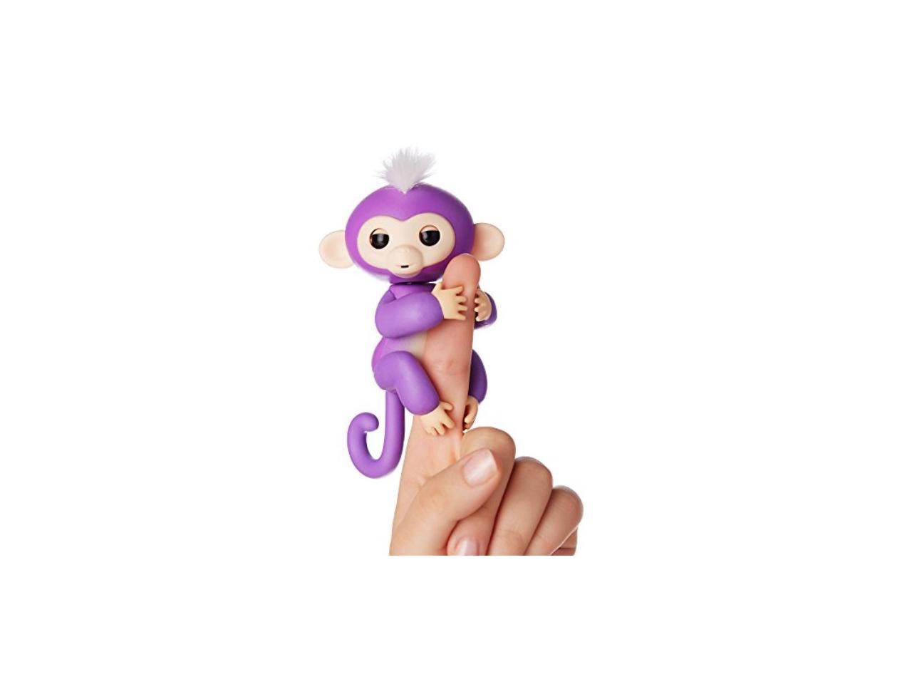 100% Authentic Toy WowWee FINGERLINGS Mia Baby Monkey Interactive Toy Purple 
