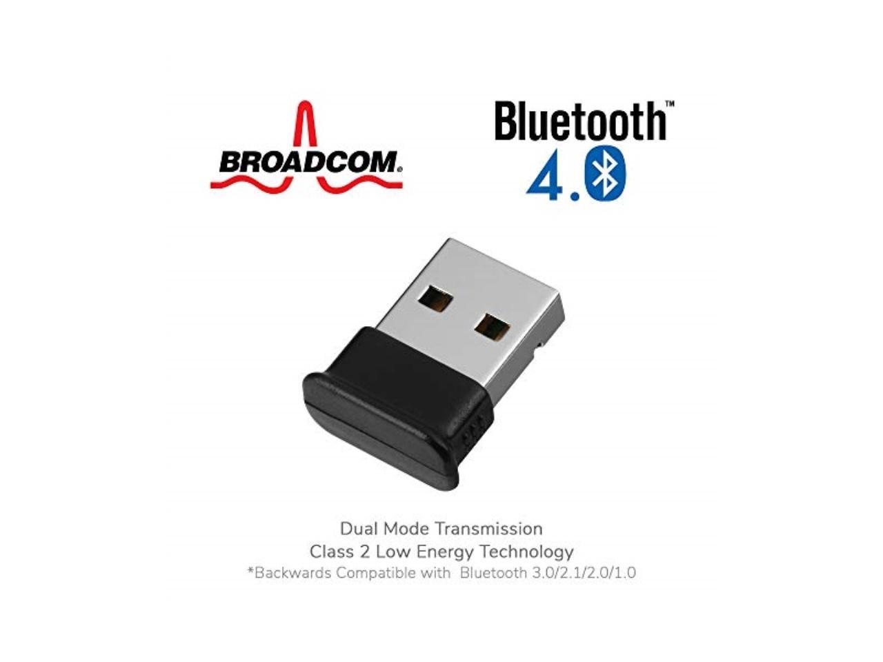 GMYLE® Ultra-Mini USB Broadcom BCM20702 Class 2 Bluetooth V4.0 Dual Mode Dongle Wireless Adapter with LED Bluetooth Adapter Dongle 