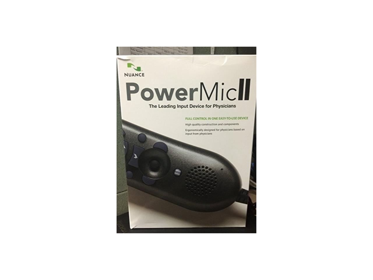 nuance dragon medical edition ii microphone powermic ii with cradle