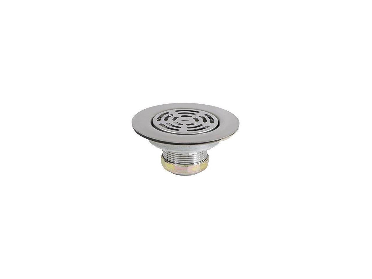 everflow 7581 flat stainless steel rv mobile shower strainer drain