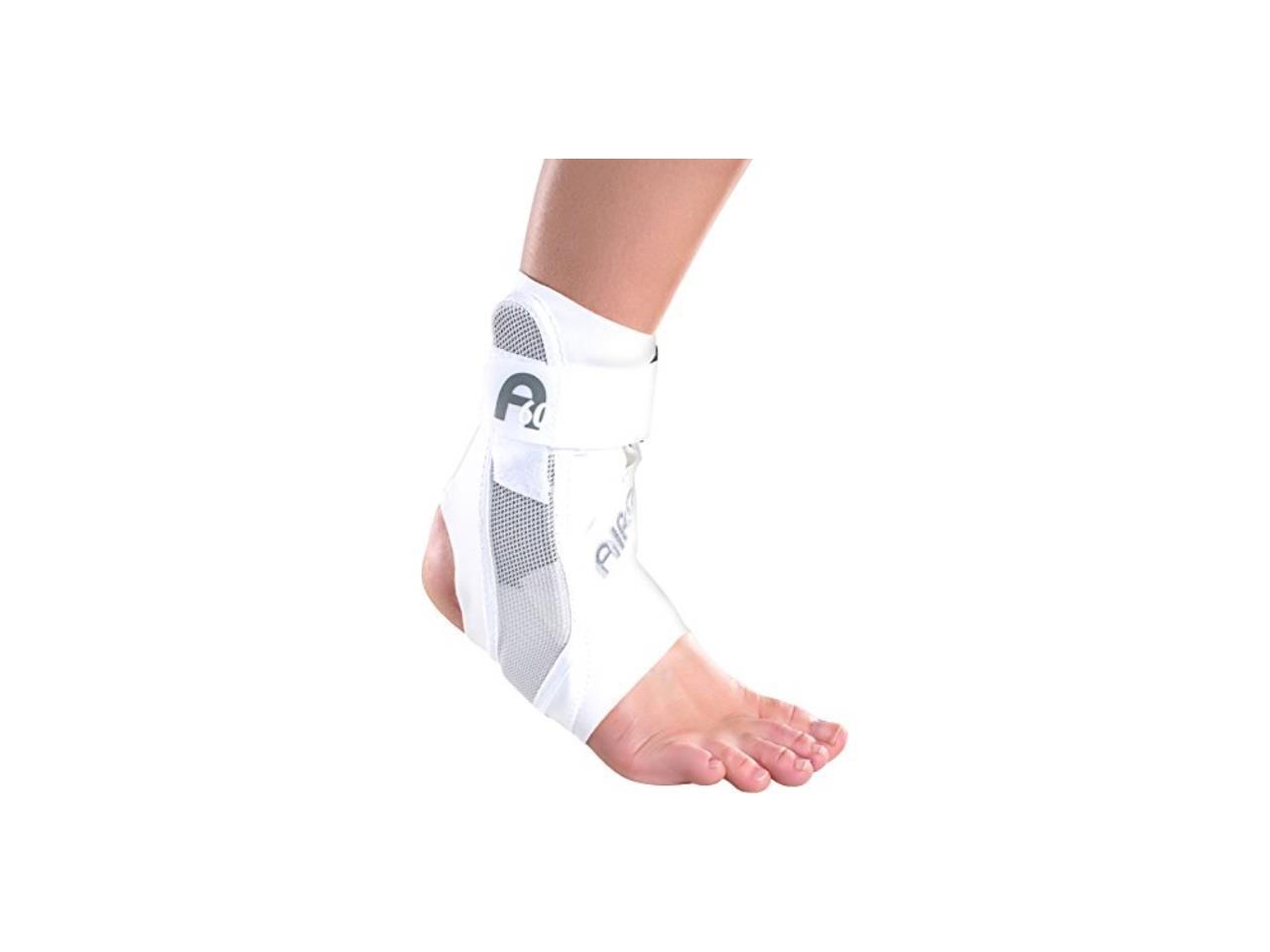 aircast a60 ankle support brace, right foot, white, small shoe size men's 47 / women's 58.5