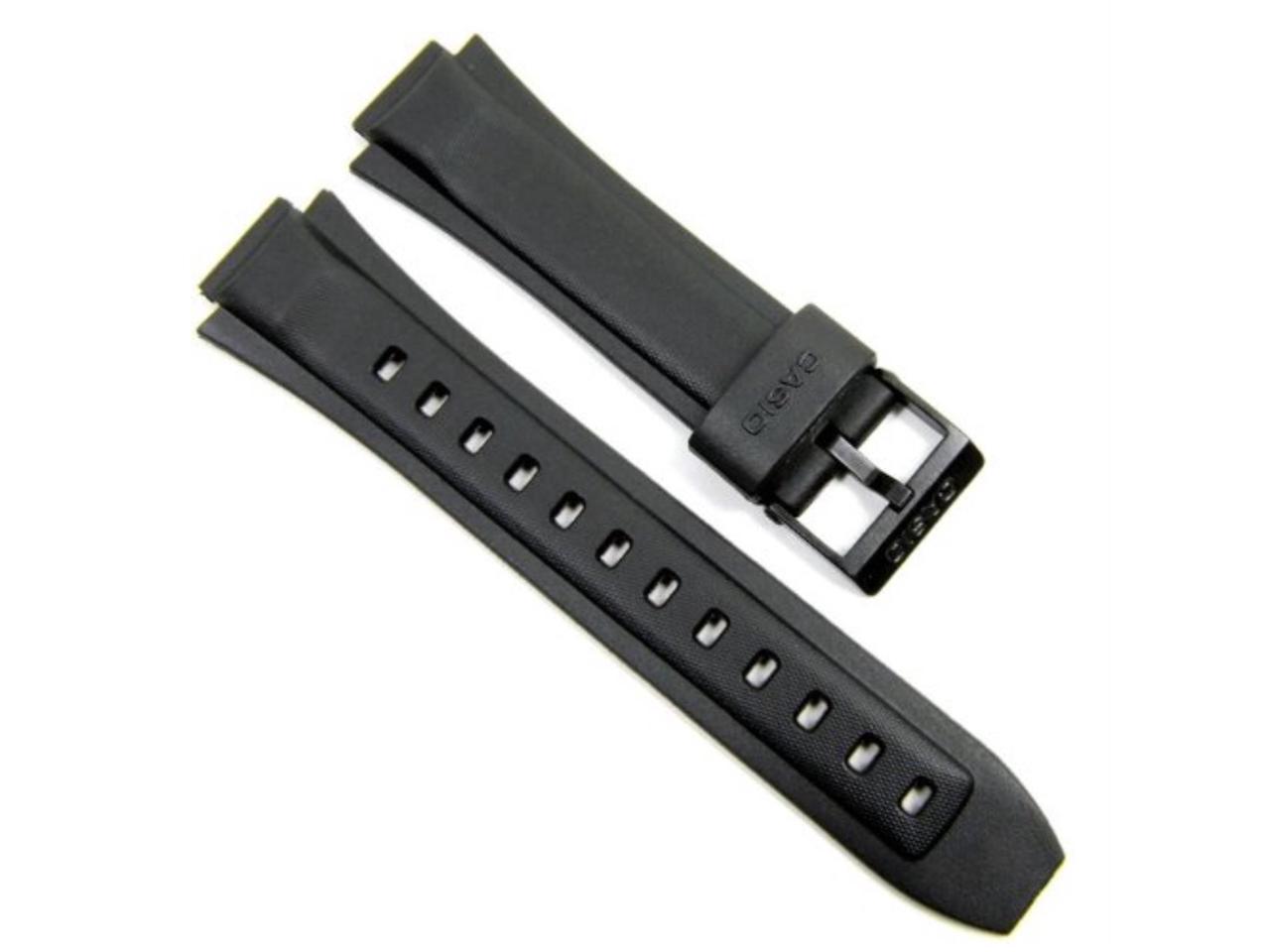 casio black rubber strap watch