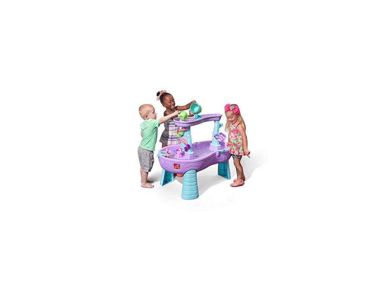 step2 rain showers & unicorns water table kids purple water play