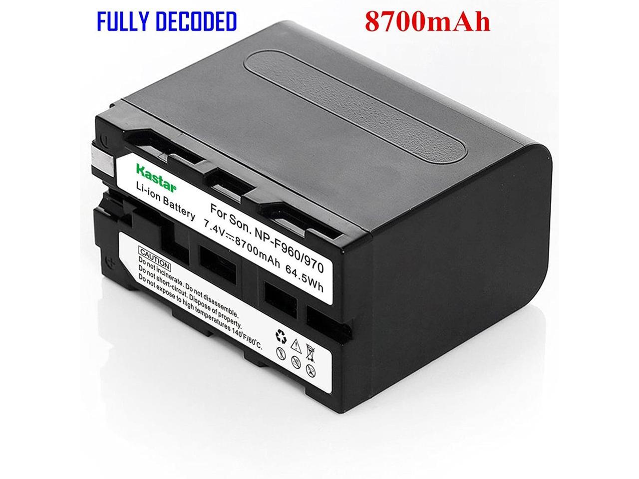 Kastar NPF970 Battery (1Pack) for Sony NPF975, NPF960, NPF950 and Sony L Type Camcorder DCR