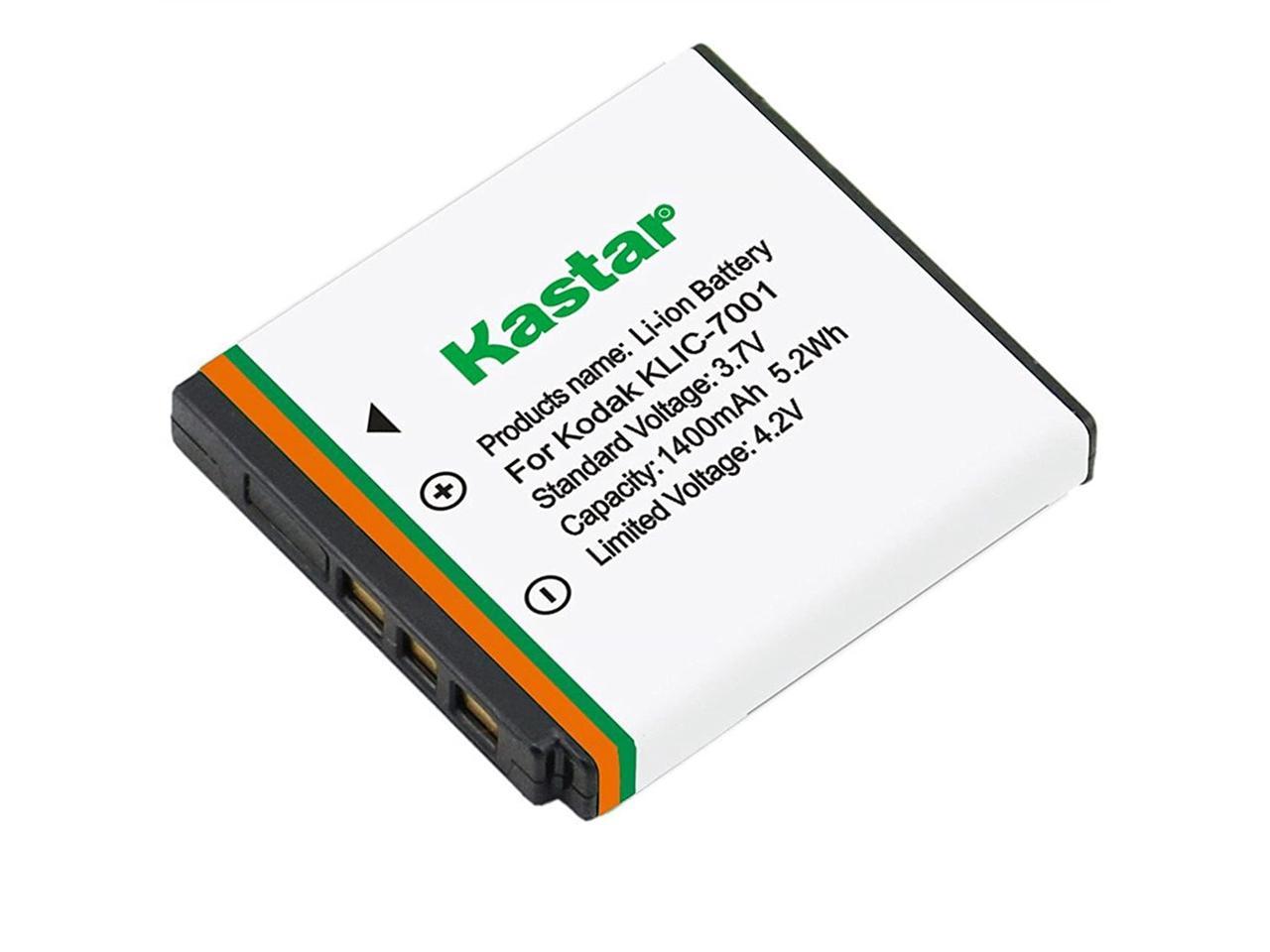 Kastar Battery X2 And Travel Charger Kit For Kodak Klic 7001 And Kodak