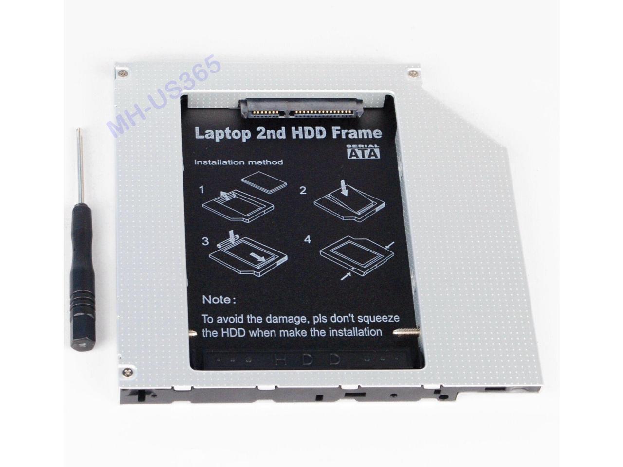 2nd Hard Drive HDD SSD Caddy Adapter for Dell 14R N4110 N7110 N5030 M5030 N4010 