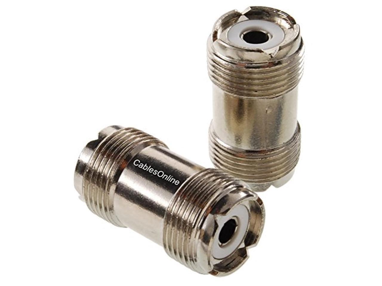 2Pack UHF SO239 Female to Female Inline RF Coax Coupler