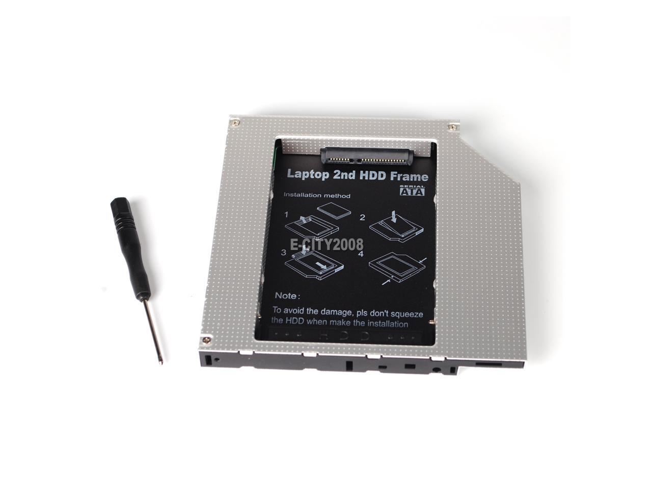 NEW SATA to PATA/IDE 12.7mm Second 2nd HDD Caddy Optical Bay DELL INSPIRON 1525 