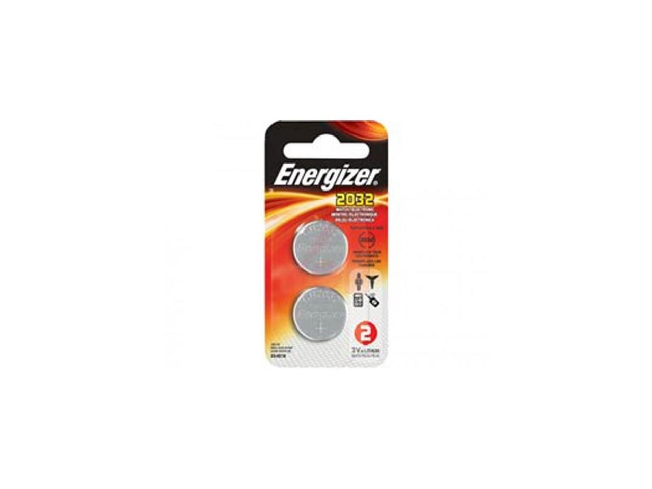 Energizer Lithium Coin Cell 2032 3V Battery, 2 Per Pack
