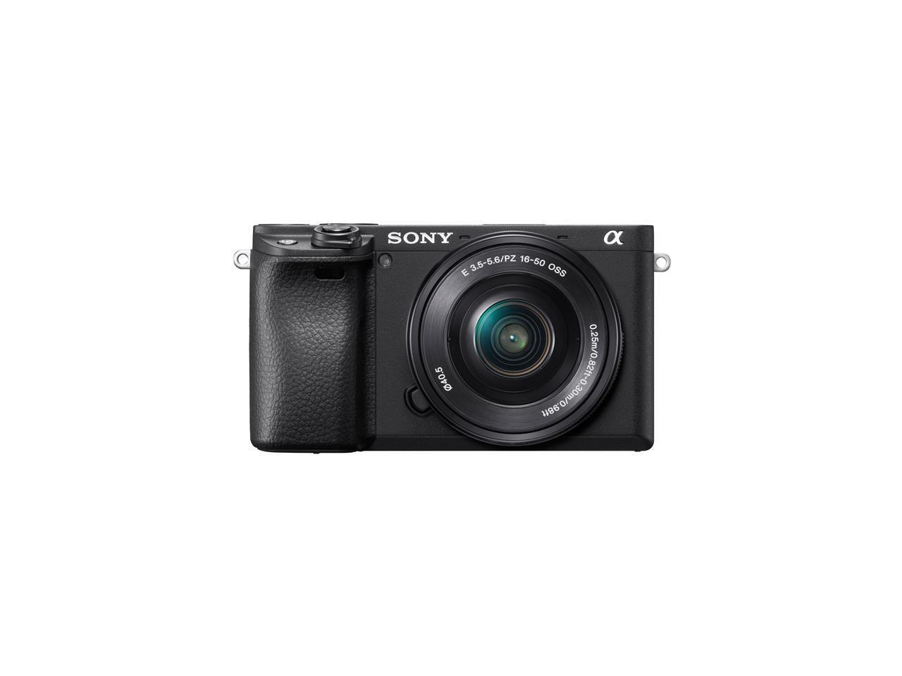 Sony Alpha a6400 Mirrorless Digital Camera with 16-50mm Lens - Newegg.com