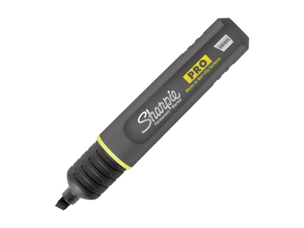 Sharpie® Pro Permanent Marker, Broad Chisel Tip, Black, Dozen 2018326