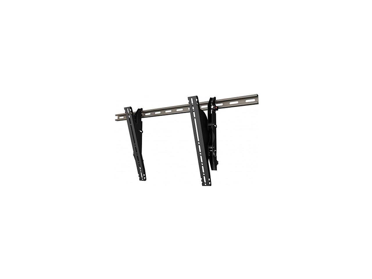 Wall mounted unistrut menu board brackets with plumb and tilt ...