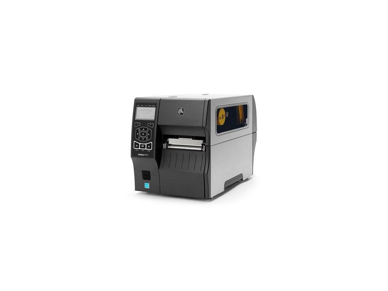 Zebra Zt410 4 Industrial Thermal Transfer Label Printer Lcd 203dpi Serial Usb 10100 2569