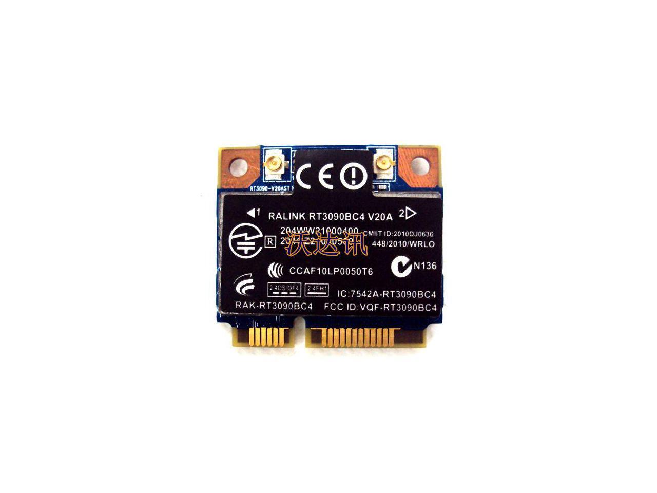 Ralink rt3090bc4 wifi n bluetooth 3 0 pci e card 300m 602992 001 802