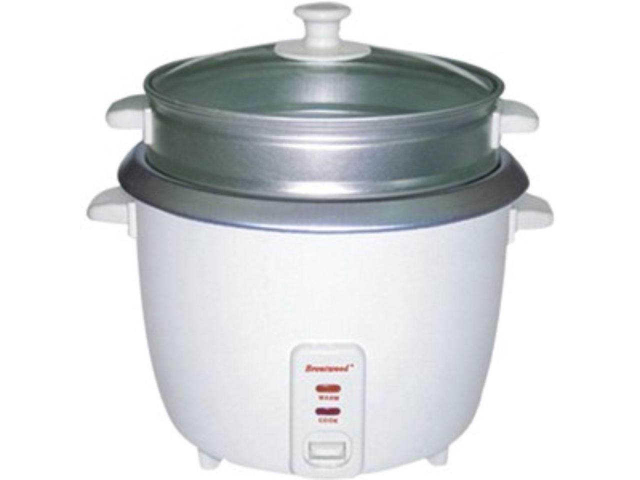 Brentwood TS-700S 4-Cup Uncooked/8-Cup Cooked Rice Cooker and Food ...