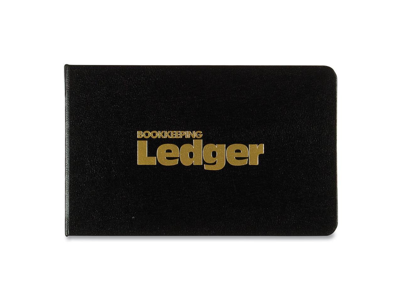 National FourRing Ledger Binder Kit Black 8.5 x 5 100 Sheets/Book