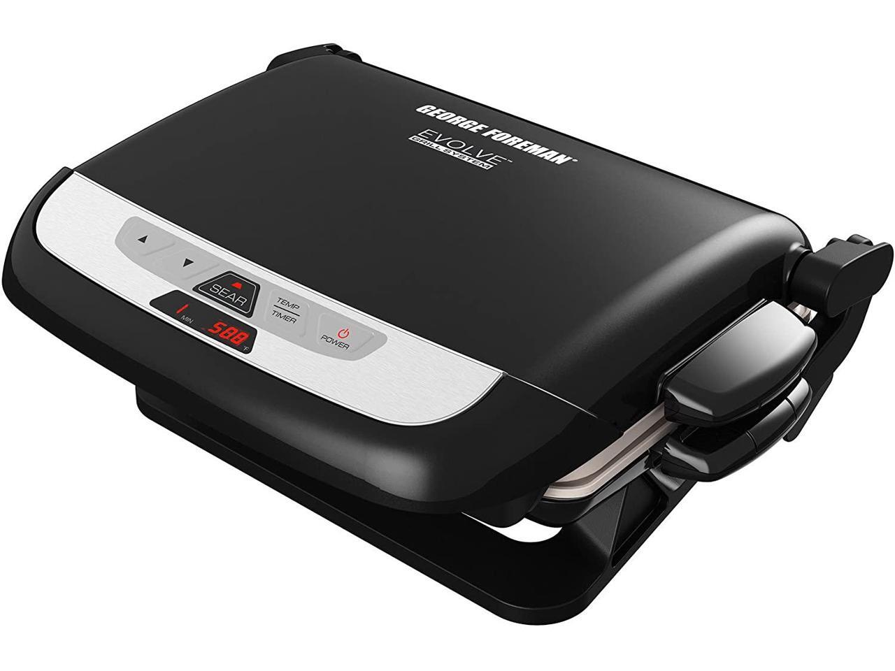 Foreman 5Serving Evolve Grill with Waffle Plates And Ceramic