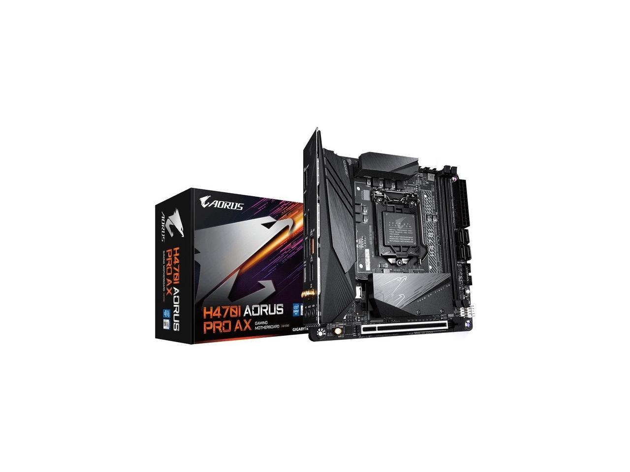 GIGABYTE H470I AORUS PRO AX マザーボード MiITX Intel H470チップ