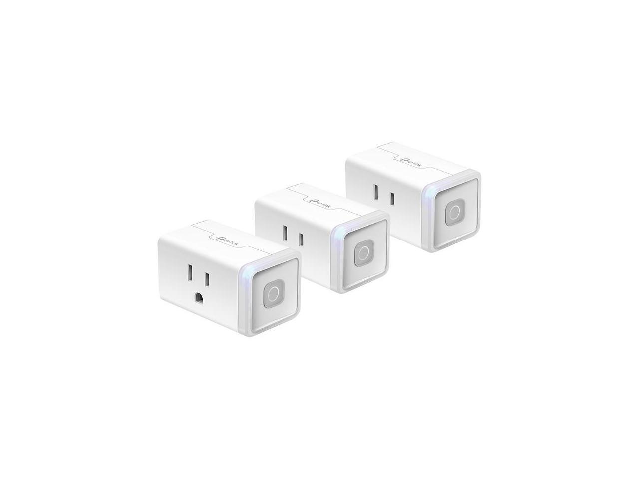 Kasa Smart Plug by TP-Link, Smart Home WiFi Outlet Works with Alexa, Echo, Google Home & IFTTT, No Hub Required, Remote Control, 12 Amp, UL Certified, 3-Pack (HS103P3)