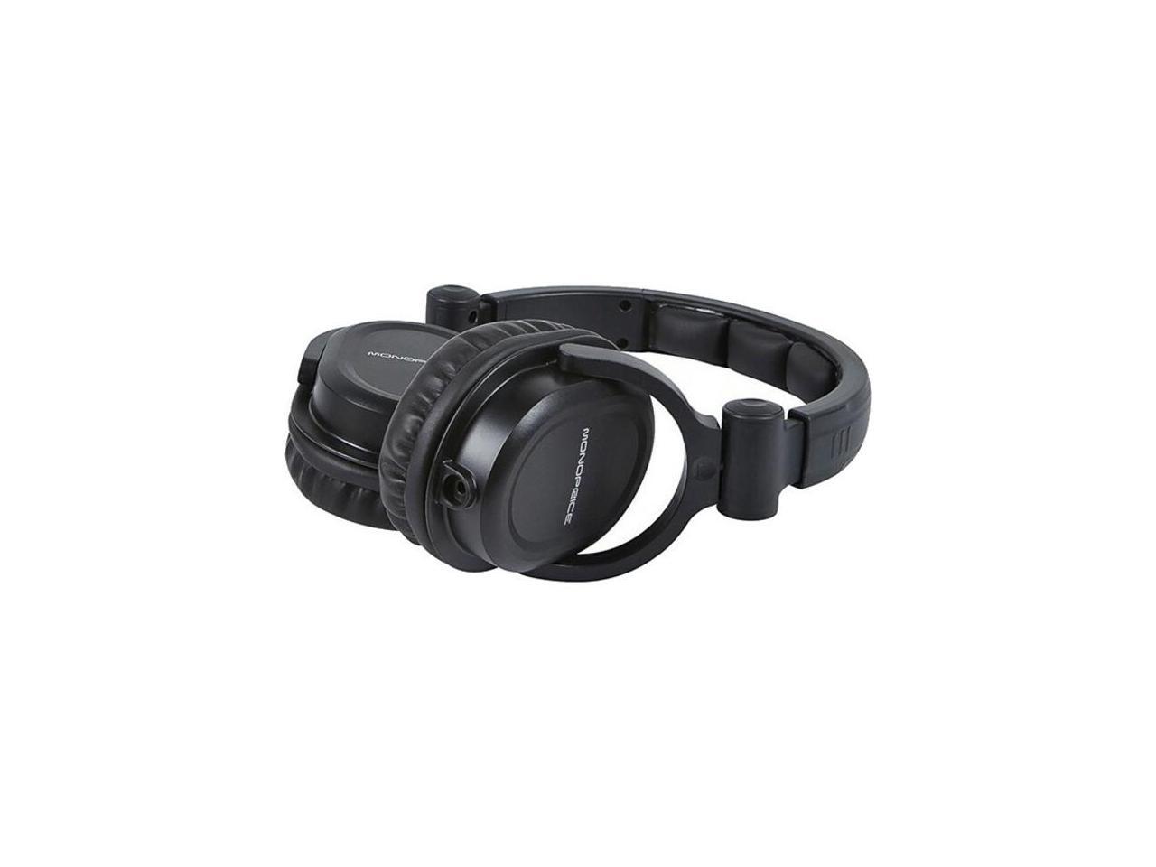 Monoprice Premium HiFi DJ Style OvertheEar Pro Headphones With A