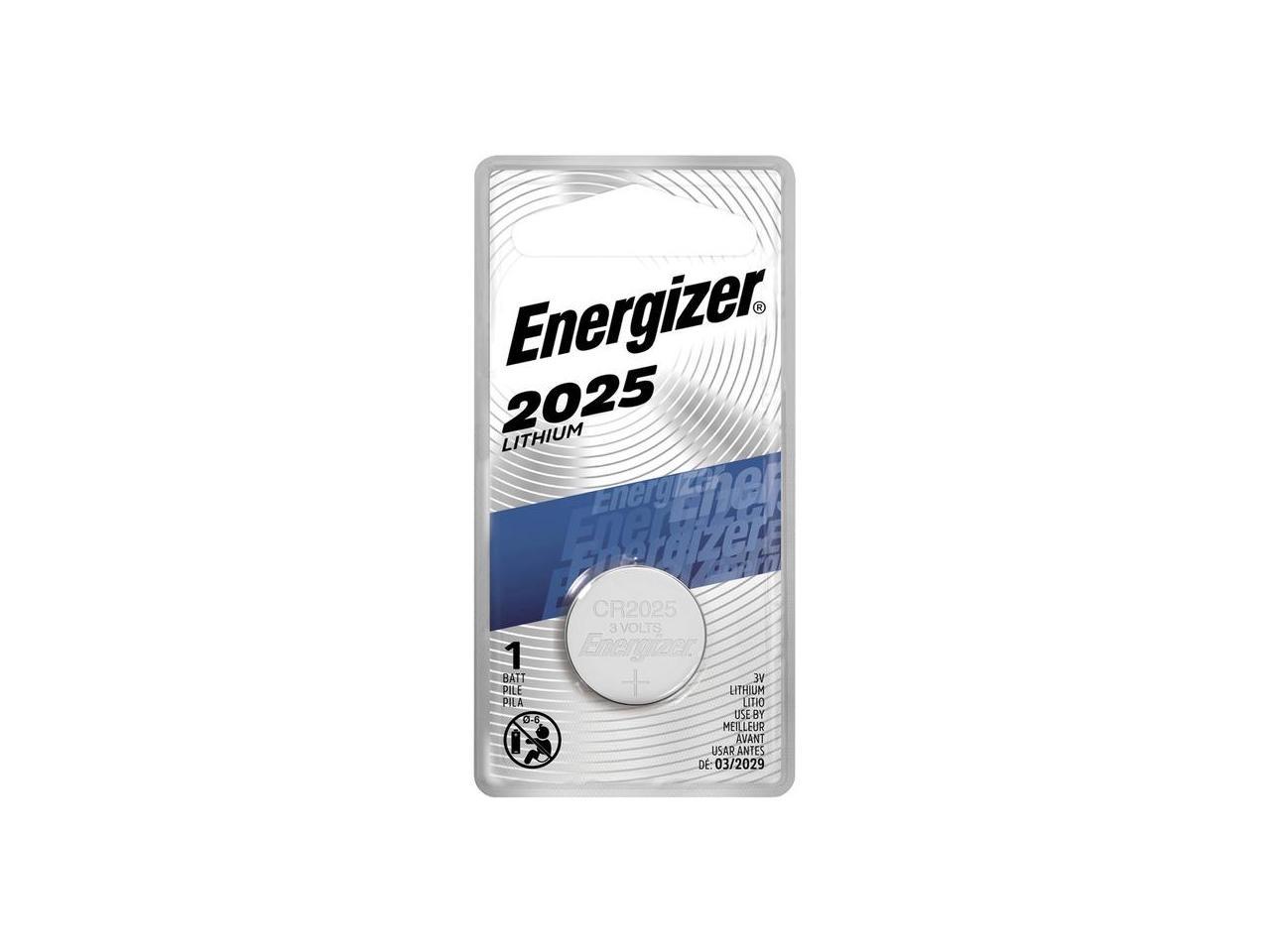 ENERGIZER Lithium 2025/CR2025 ECR2025BP 3V Coin Cell Battery, 1pack