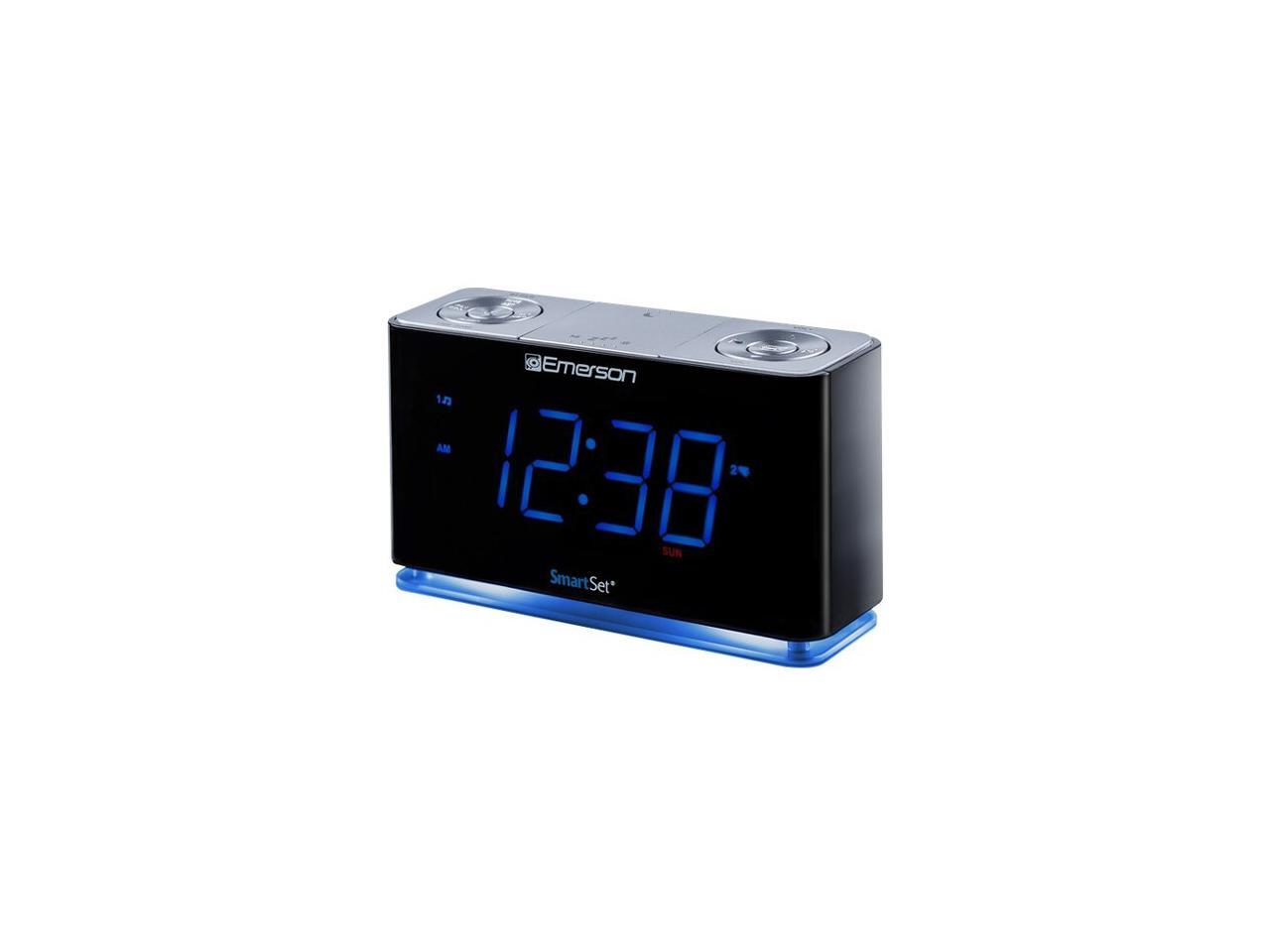 Emerson SmartSet CKS1507 Clock Radio 2 x Alarm FM USB
