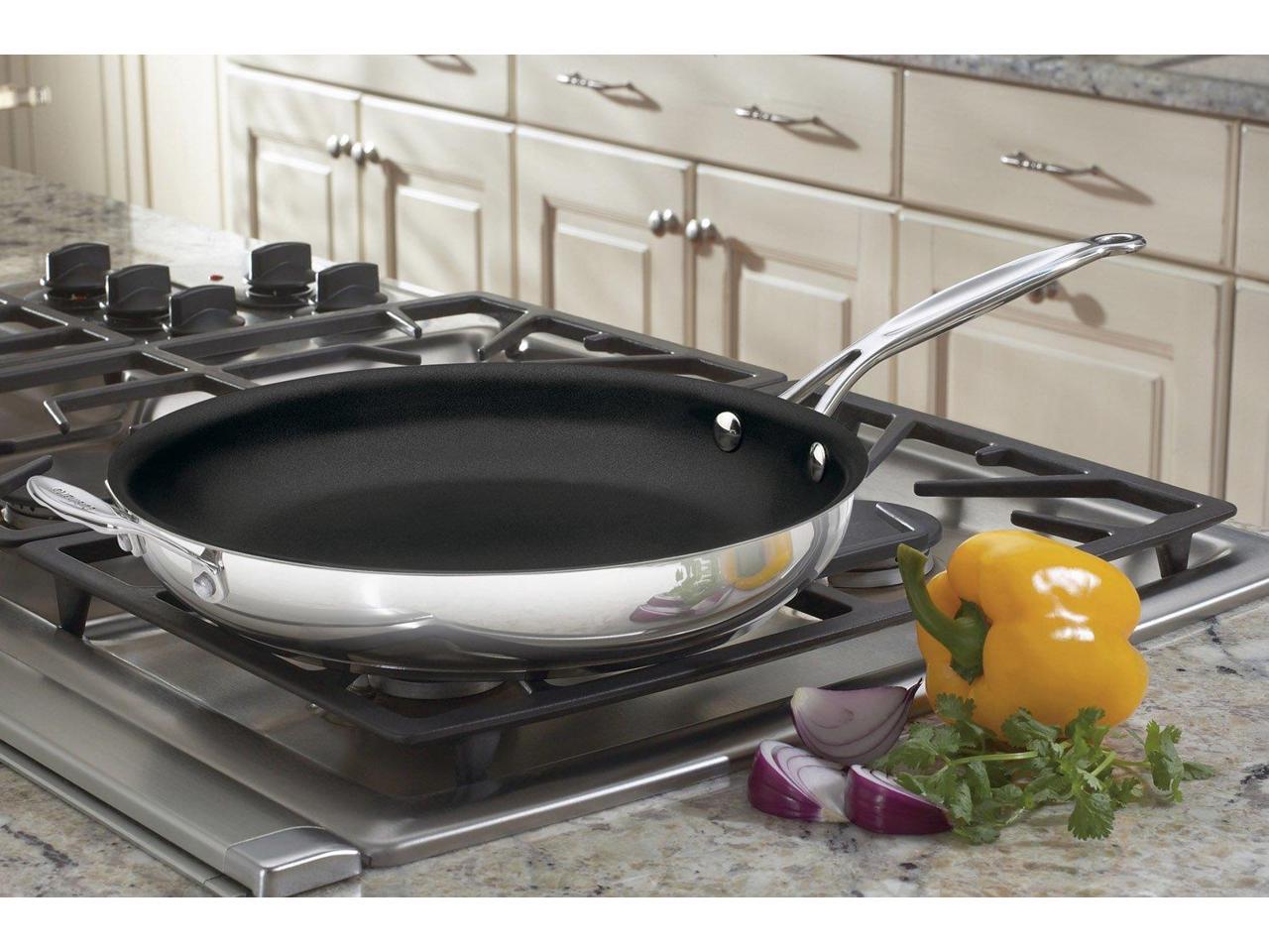 Cuisinart 722-30HNS Chef's Classic 12" Skillet With Helper Handle, Non ...