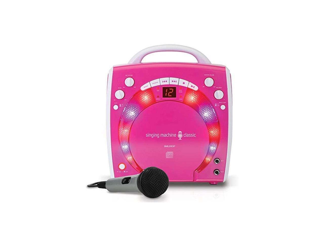 The Singing Machine SML283P Portable Karaoke Systems (Pink)