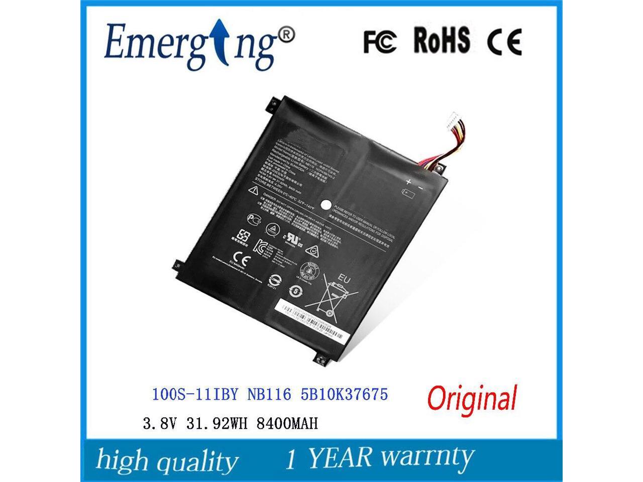 3 8v 31 92wh 8400mah Original Nb116 Laptop Battery For Lenovo Ideapad 100s Nb116 5b10k Newegg Com