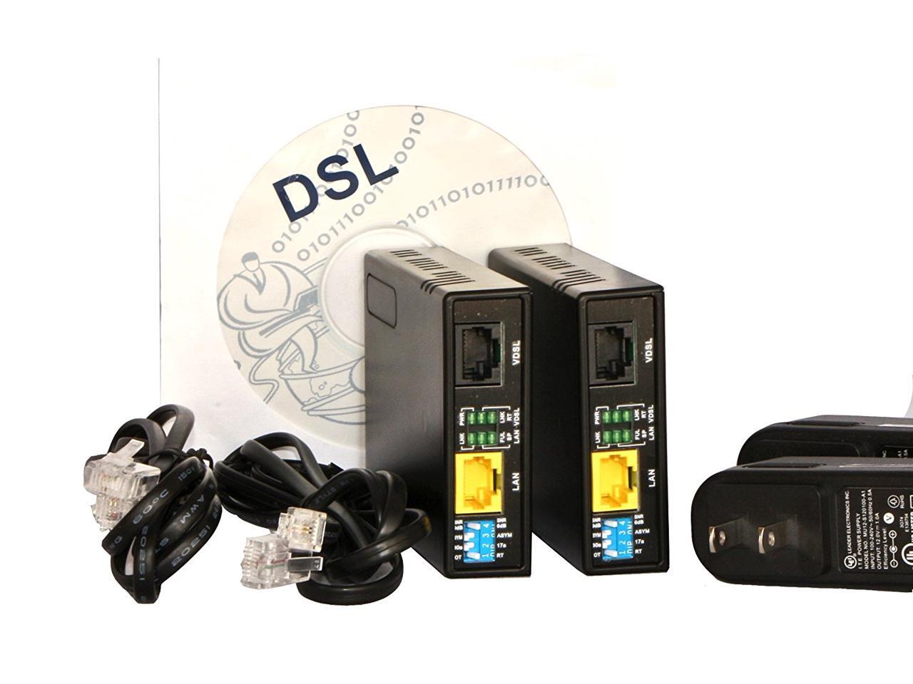 Extender Kit (Pair 2pc) Tupavco TEX100 Range up to 1 Mile/7000FT over Phone Copper