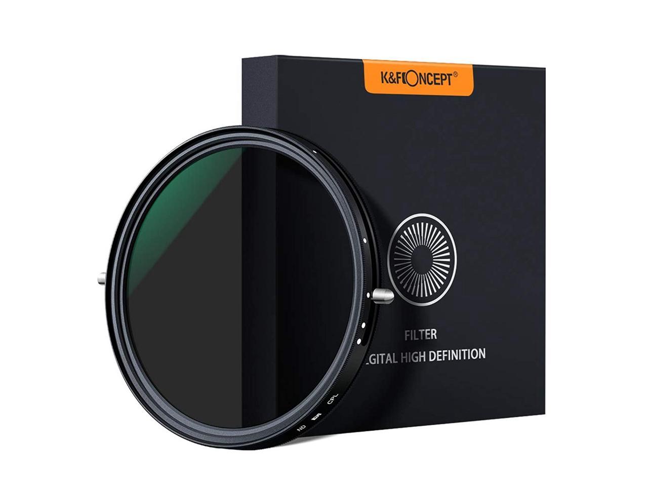 K&F Concept 67mm Variable Fader ND2-ND32 ND Filter and CPL ...