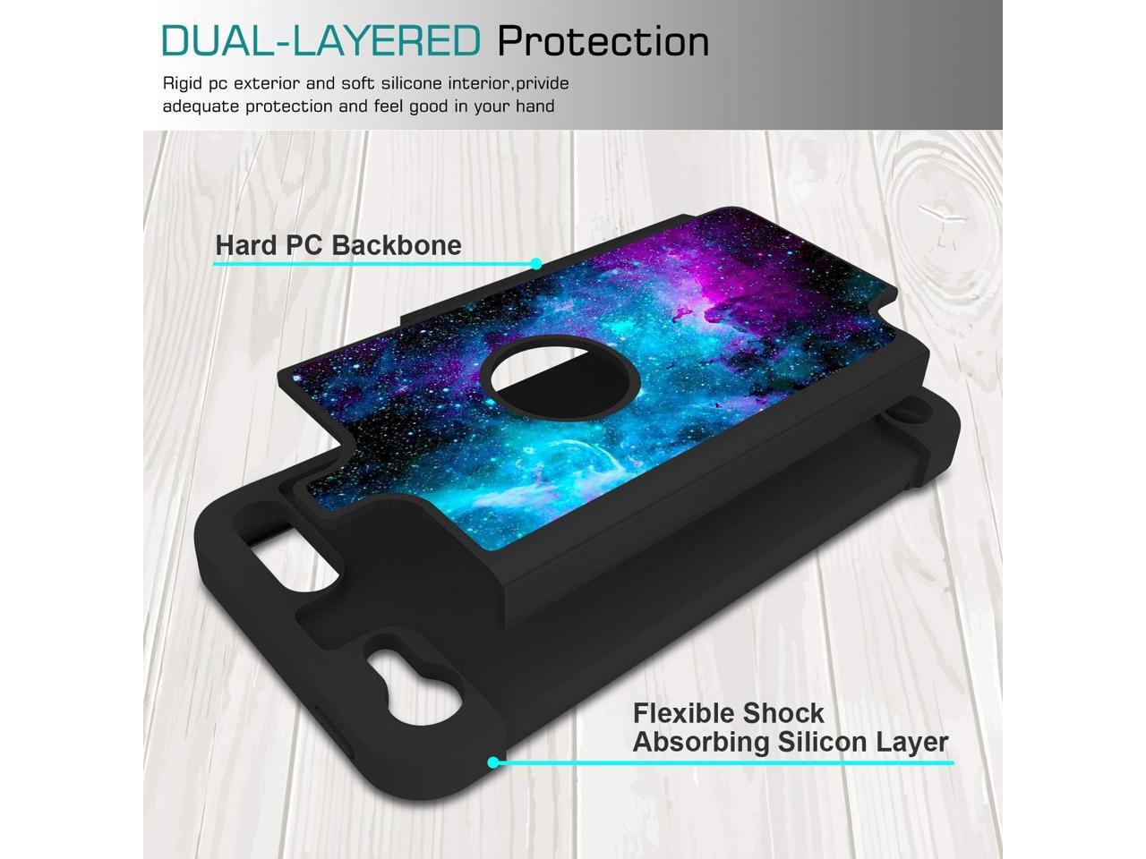 Rossy iPod Touch 6 Case,iPod Touch 5 Case Blue Nebula Galaxy Space Universe Pattern Shock-Absorption Hybrid Dual Layer Full Body Protective Case Cove for Apple iPod Touch 5 6th Generation Rossy iPod Touch 6 Case,iPod Touch 5 Case Blue Nebula Galaxy Space Universe Pattern Shock-Absorption Hybrid Dual Layer Full Body Protective Case Cove for Apple iPod Touch 5 6th Generation