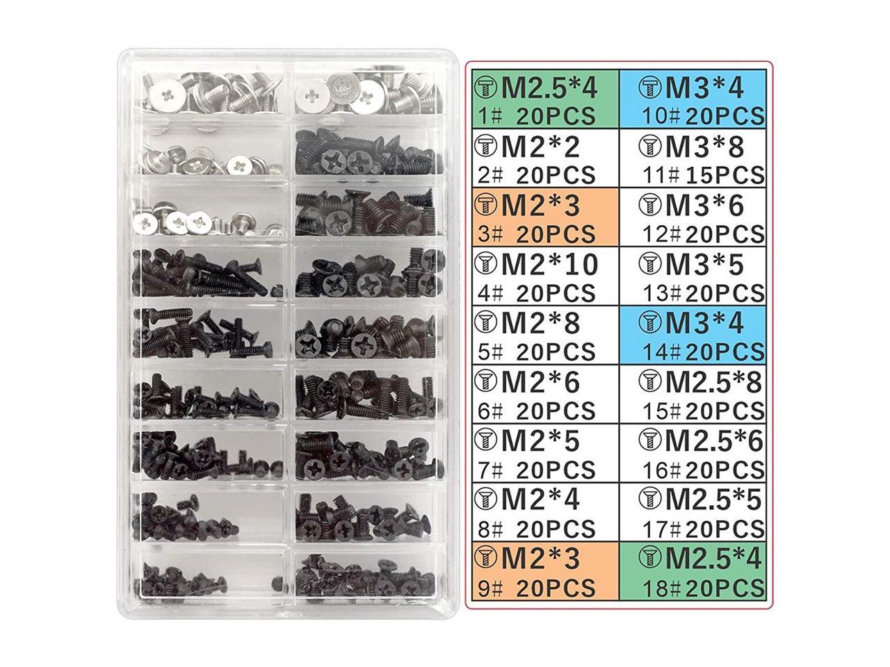 Akuoly Laptop Screw Set PC M2 M3 M2.5 Screw Standoffs for Universal Laptops  and Hard Drive Disk M.2 SSD, 355 Pieces - Newegg.com