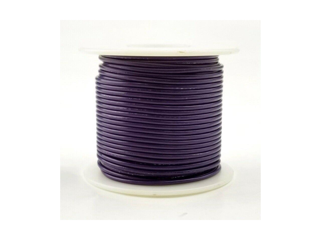 20 AWG Gauge Stranded Hook Up Wire Violet 500 ft 0.0320" UL1007 300 Volts 